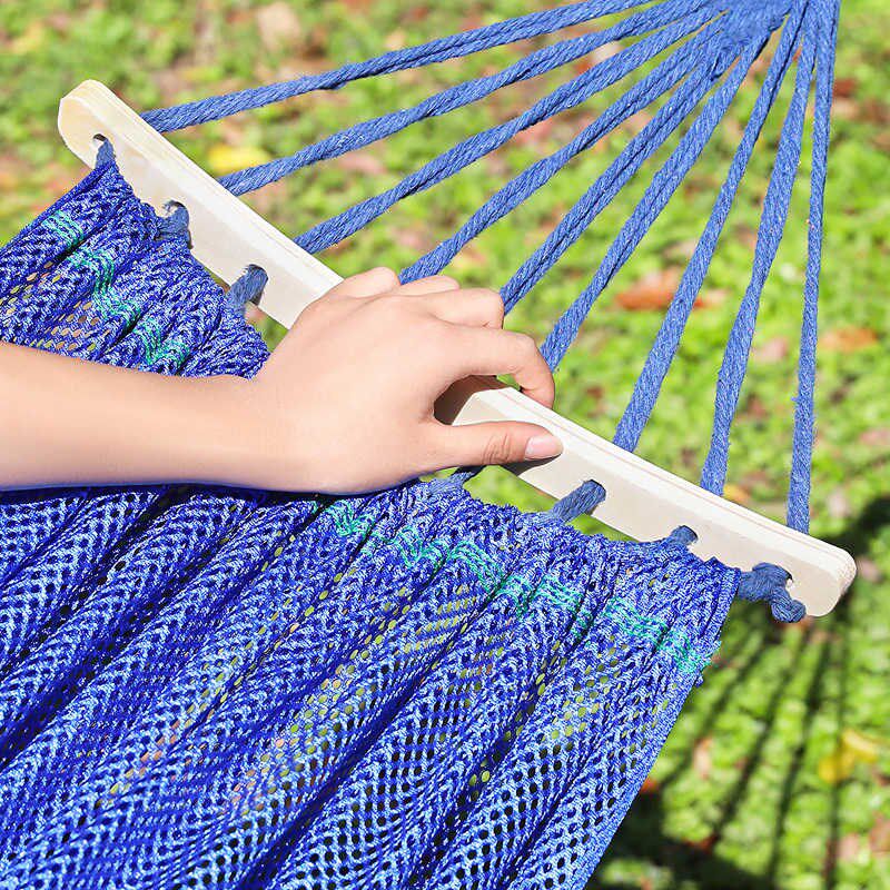 吊床户外成人秋千加厚摇篮吊椅宿舍寝室学生编织绳网床卧室防侧翻