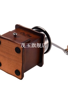 Manual coffee grinder Wood metal hand mill Spice mill wood c