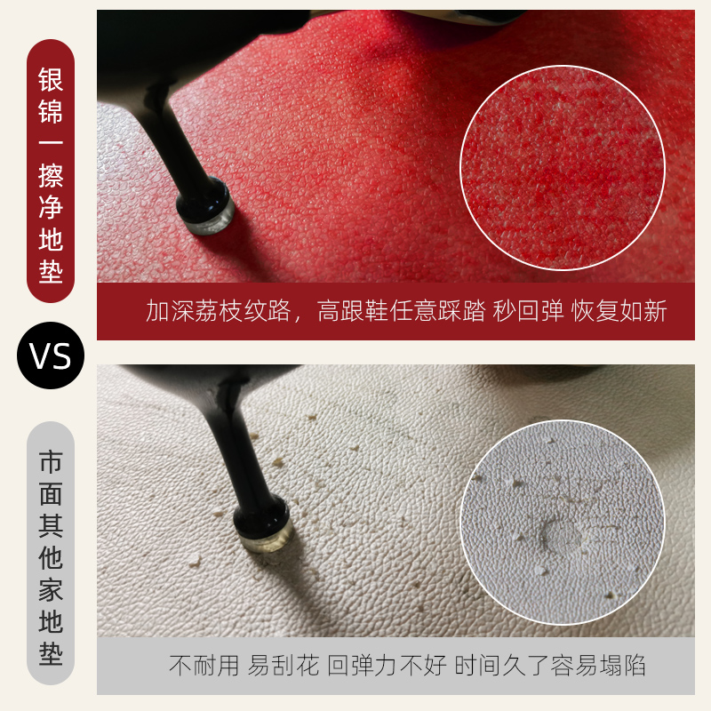 入户门地垫PVC进门福字中式红色喜庆门口可裁剪脚垫防滑免洗垫子