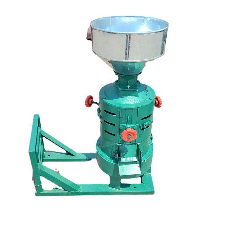 推荐铸铁加厚碾米机 流动摊贩柴油机带动谷子脱壳机