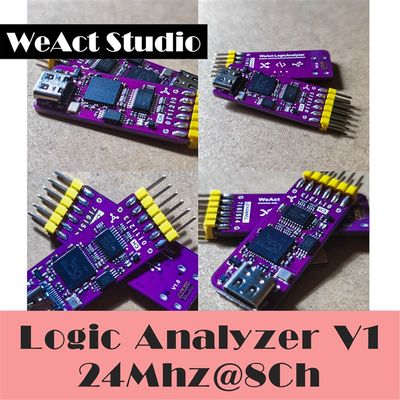 WeAct-LogicAnalyzer USB逻辑分析仪24Mhz 8ch 通道 FPGA调试开源