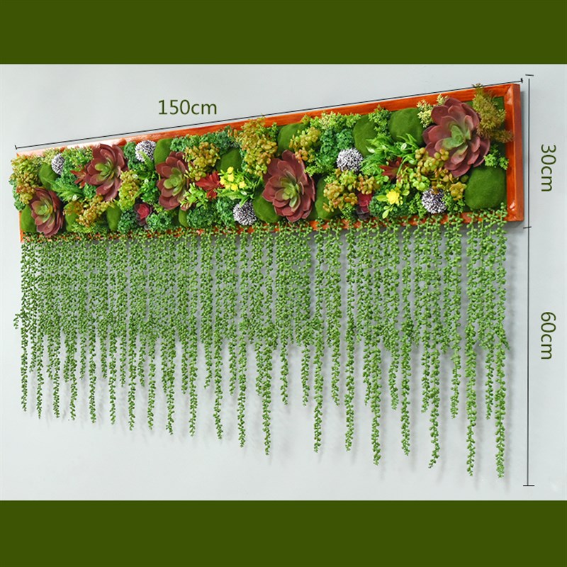 仿真植物壁挂绿植墙面装饰 北欧风格墙体墙壁装饰花餐厅挂画立体图片