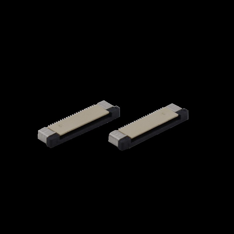 1.0mm 间距 抽屉式 上接 12PIN  端子镀锡 fpc连接器1000pcs 卷装