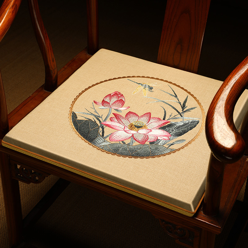 红木沙发坐垫中式红木椅子垫子加厚海绵太师椅圈椅餐椅茶椅垫座垫 居家布艺 椅垫 原图主图