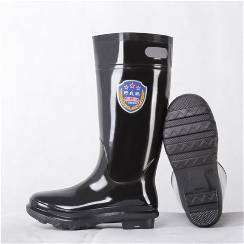 新款雨鞋高筒黑色厨房男士水鞋防滑耐磨胶鞋夏季牛筋底雨靴劳保工
