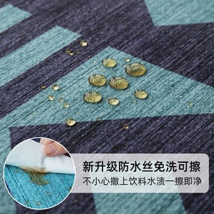 北欧地毯客厅卧室床边毯防污茶几地垫家用免打理防滑儿童沙发脚风