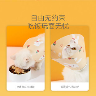 新品 宠物伊丽莎白圈猫咪防舔专用项圈可吃饭猫癣防被咬防咬头套防