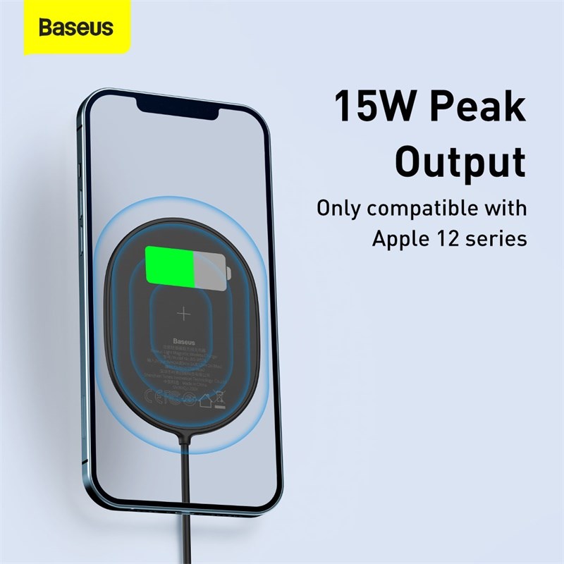 Light Magnetic Wireless Charger For iPhone 12 13 Pro Max Por