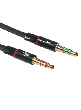 Mic Audio Adapter Female To 2 Male Headphone Headset To PC