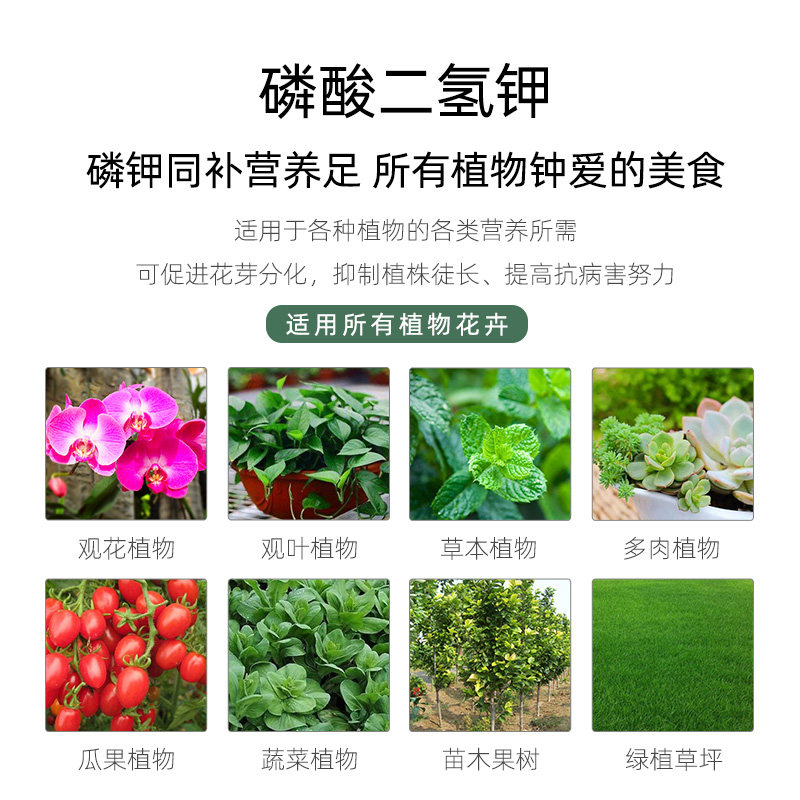 国光润尔甲磷酸二氢钾花卉促花增花增色钾肥叶面肥水溶肥植物花肥