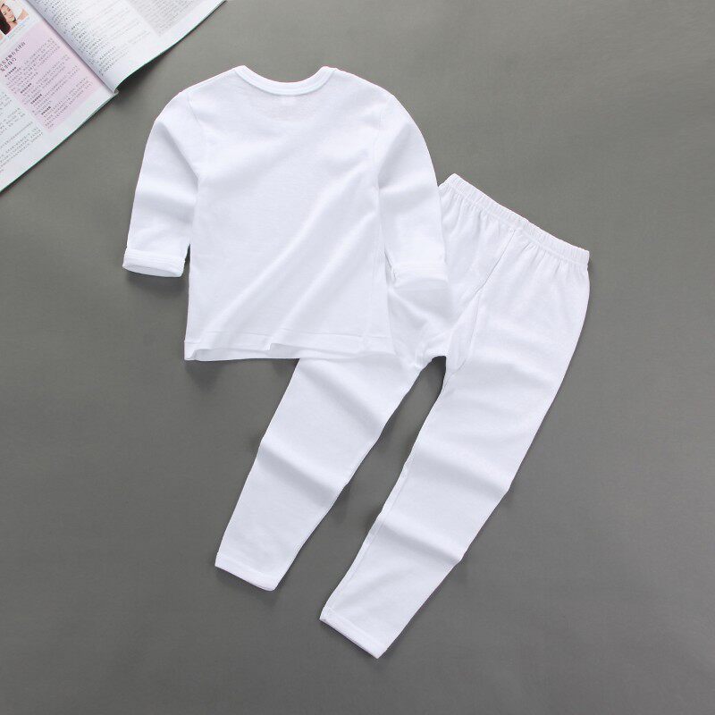 男女儿童经典白色家居服纯色打底衫打底裤秋衣秋裤空调服套装,童装/婴儿装/亲子装,内衣套装,淘宝优惠券,粉丝福利购,淘宝优惠卷