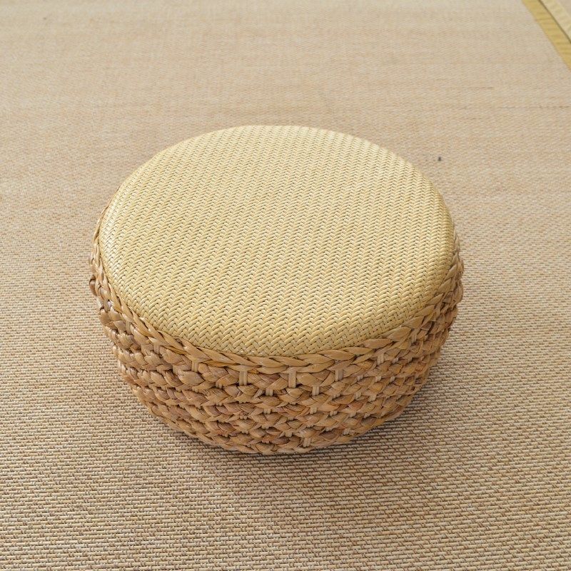 藤编蒲团草编家用地上坐垫加厚圆形茶几榻榻米日式纯色坐墩打坐垫,居家布艺,蒲团,淘宝优惠券,粉丝福利购,淘宝优惠卷