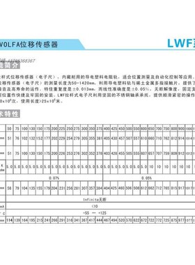 -OLFA位移传感LLWF-50 器WF-75 LWF-100 LWF-130 LWFV150 LWF-175