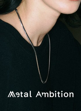 纯银项链女款蛇骨链毛衣链高级感轻奢小众配饰秋冬饰品2024新款