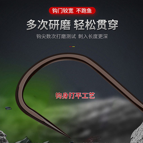 现货纯手工绑好成j品子线双钩 钓鲢鳙专用钛合金新关东大号6号鱼