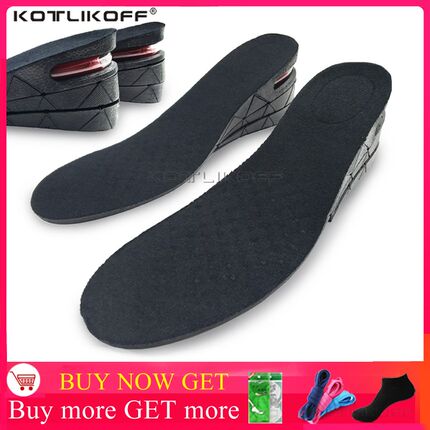 Height Increase Insoles 3 Layer 3/5/7CM Air Cushion Invisibl