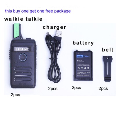 Rechargeable Long Range Two-Way Radios  2 Pack Walkie Talkie