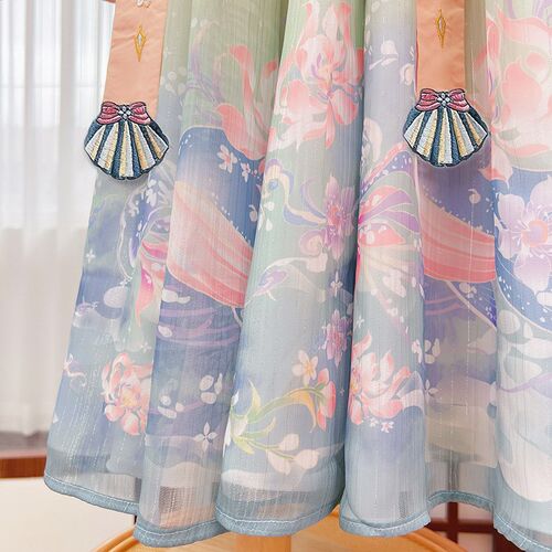 儿童汉服夏装超仙古装女童2023C新款女孩古风唐装夏款童装裙子夏