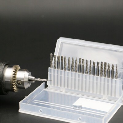 20pcs Tungsten Carbide Rotary Burrs Set for Dremel Accessori