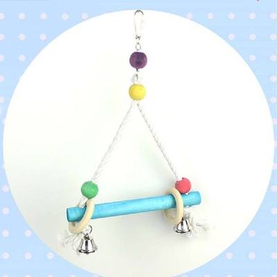 极速2 Pcs Parrot Swings Toys Bird Stand Perch Grinding Claws