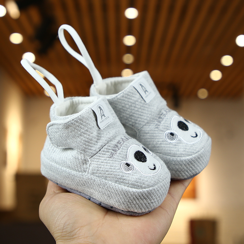 春秋季新生婴儿鞋子软底0-1岁男女幼D儿宝宝学步前0-3-6月不掉防