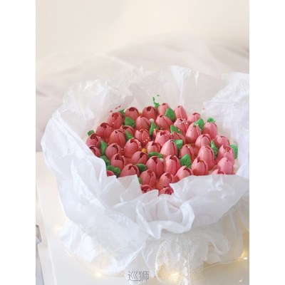 Insts-inspired Mother's Day white snow pear paper bouquet bi