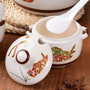 装热油容器猪油罐带盖耐高温储存罐密封罐油坛子家用存油罐陶瓷