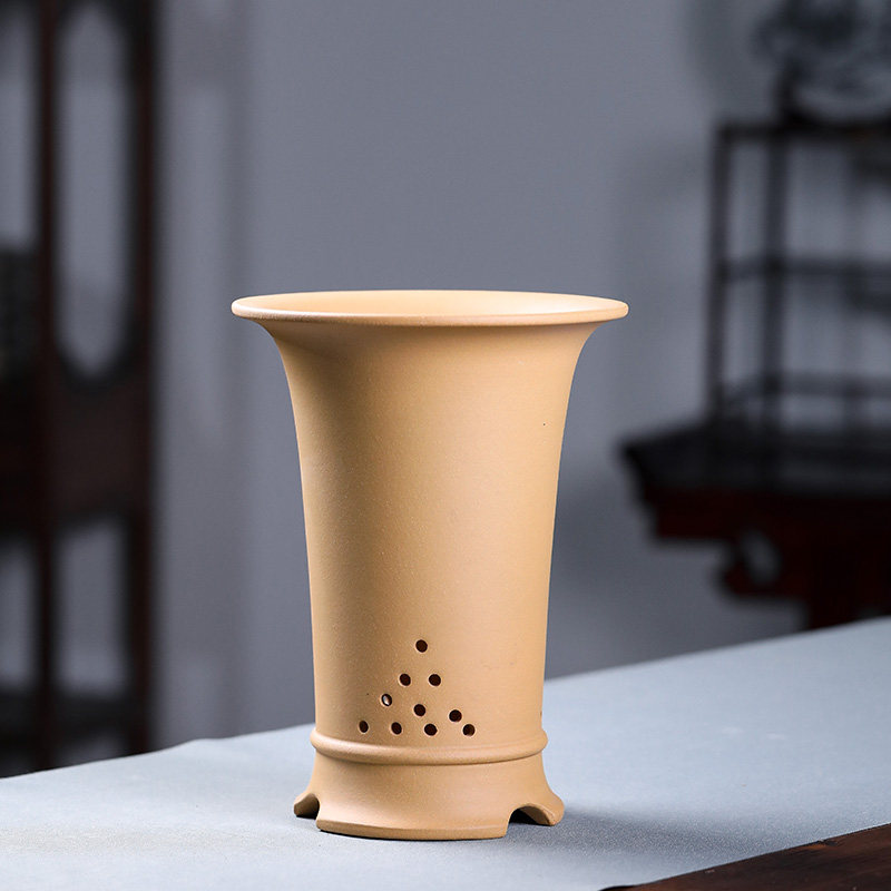 紫砂花盆兰花盆陶瓷紫砂花盆带托盘春蕙建寒吊兰草兰花花盆,鲜花速递/花卉仿真/绿植园艺,花盆,淘宝优惠券,粉丝福利购,淘宝优惠卷