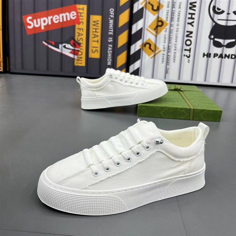 一脚蹬男鞋2024新款秋季透气帆布鞋潮流百搭低帮板鞋运动休闲鞋男,流行男鞋,布鞋,淘宝优惠券,粉丝福利购,淘宝优惠卷