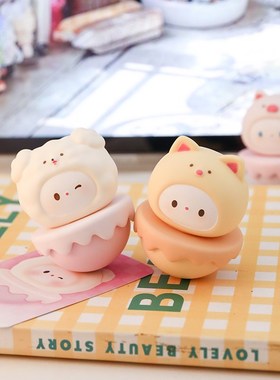 可爱不倒翁摆件情绪稳定解压治愈系公仔摆饰工位装饰创意生日礼物