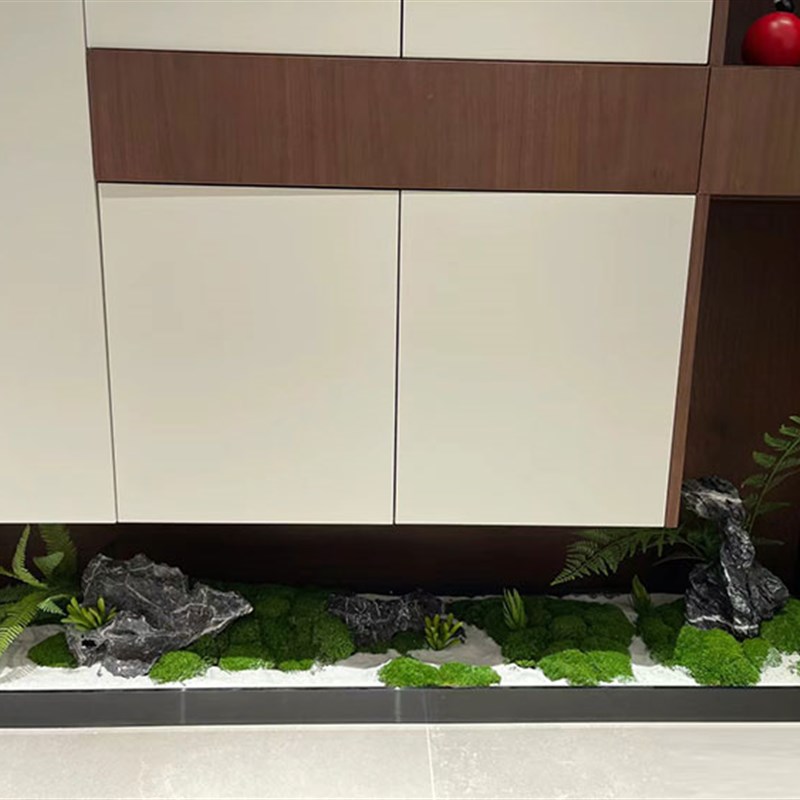 绿植装饰桌面摆件办公桌会议室长桌微景L观客饭厅苔藓造景定制