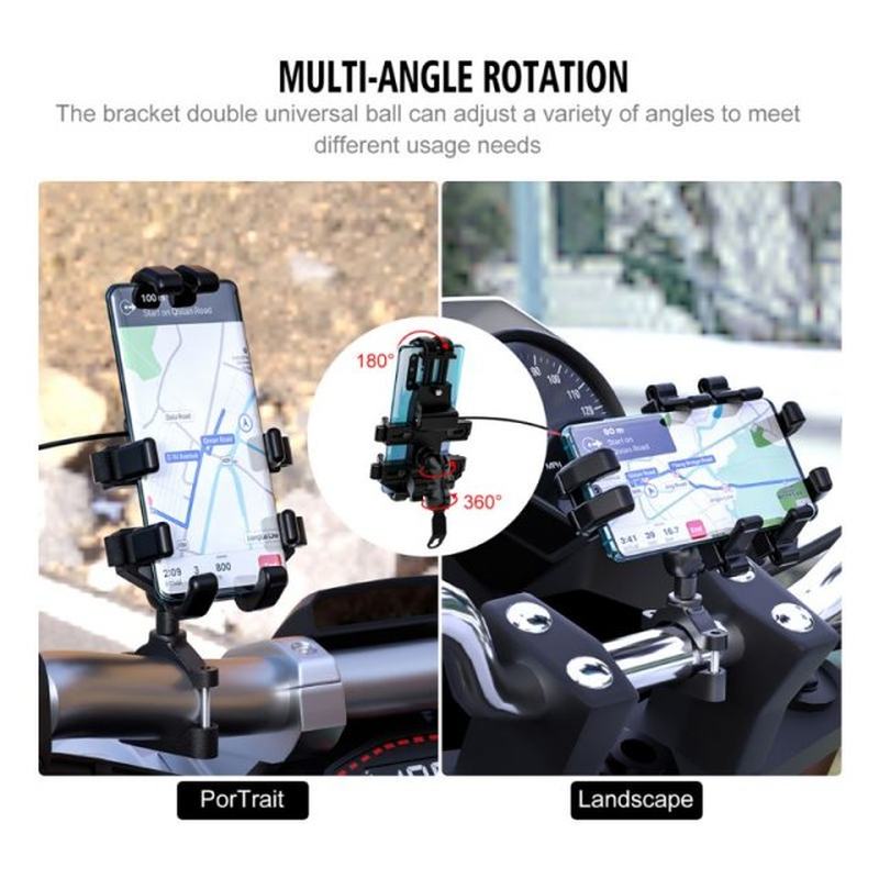 Motorcycle Ocjtopus Mobile Phone Holder Aluminum Alloy Navig-封面