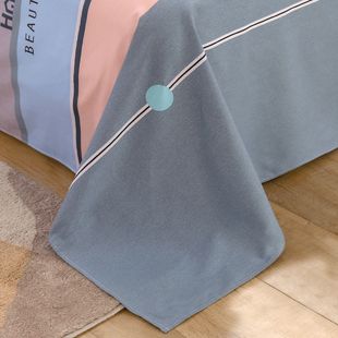 加厚床单单件全棉床上用品学生宿舍单人被单三件套枕套老粗布