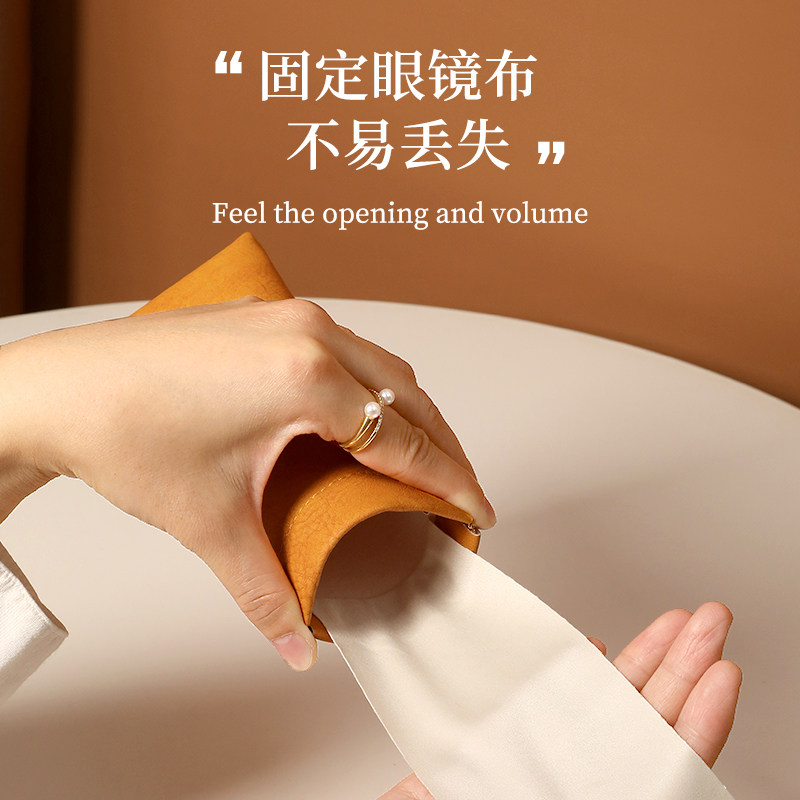现货带布眼镜袋女太阳眼镜收纳盒太阳眼镜可携式抗压自动闭合放近