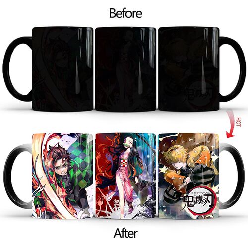 1Pcs New 350ml Demon Slayer Ceramic Color Changing Mug Magi