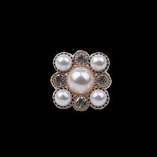 免钉金属珍珠大衣纽扣免缝暗扣风衣毛衣开衫装饰百搭扣子 可拆卸