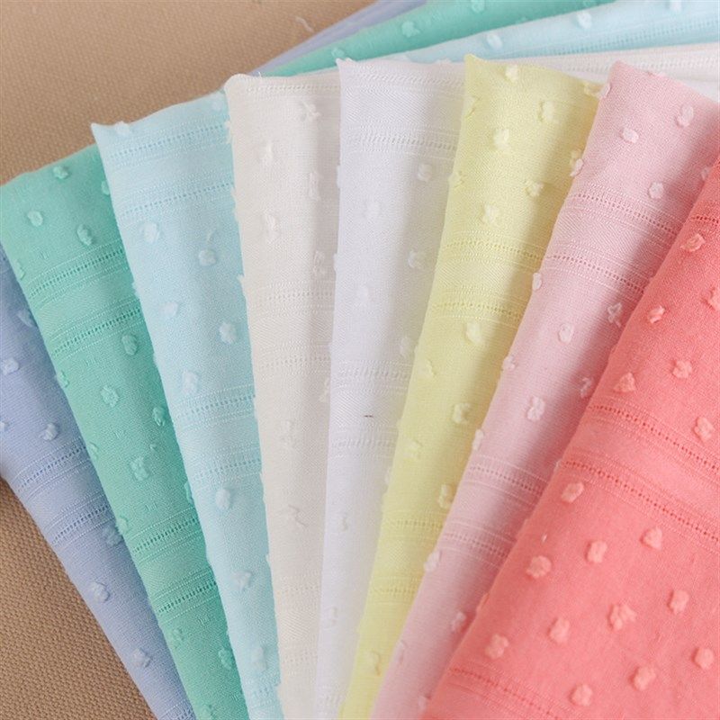 厂家直销 全棉h纱罗布剪花提花布春夏款女装童装衬衫连衣裙布529#