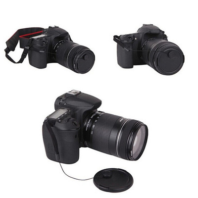 推荐5pcs/lots  DSLR Lens Cover Cap Holder Keeper Strap Cord