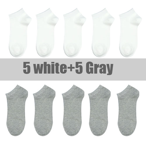 10 Pairs Solid Color Women Socks BreaIthable Sports socks Ca 女士内衣/男士内衣/家居服 短袜 原图主图