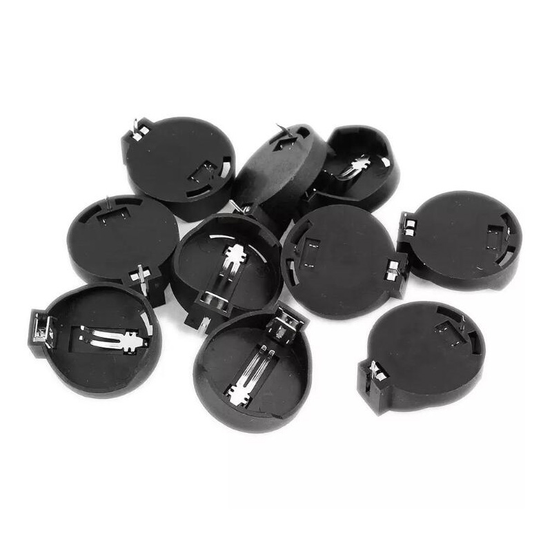 极速10PCS CR2025 Battery Button Cell Holder Socket Case CR20