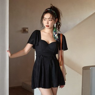 泳衣女连体大码 高级感 胖mm显瘦遮肚大胸钢托遮肉微胖女孩2024新款