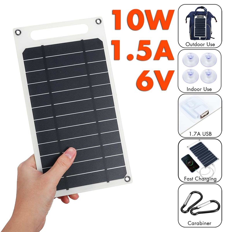 推荐10W 6V Solar Panel Portable Solar System DIY For Battery