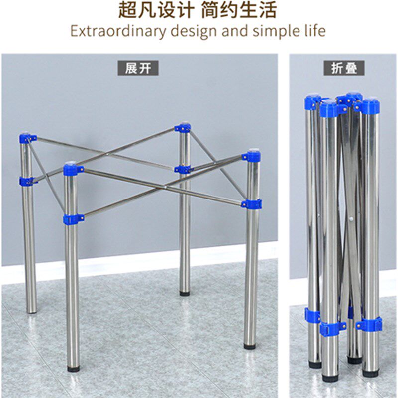 大圆桌台面板转盘不锈钢腿折叠圆餐桌  酒店食堂乡村家用吃饭桌子,住宅家具,板木餐桌,淘宝优惠券,粉丝福利购,淘宝优惠卷