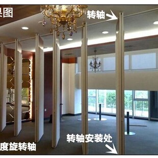 360度旋转地轴小型o地弹簧门轴玄关门暗藏小地铰旋转木门配件 地