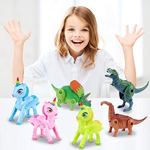 推荐FiGoal 4 Pack Hatching Eggs Unicorn Toys and 4 Pack Dino