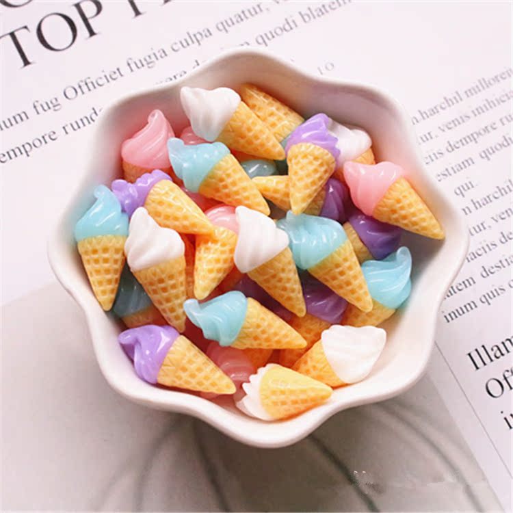 推荐10Pcs/Lot Ice Cream Charms Polymer Clay Filler Toy For C-封面