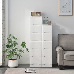 20/30/40cm实木夹缝柜抽屉式收纳柜五斗柜窄缝隙柜储物日式床头柜