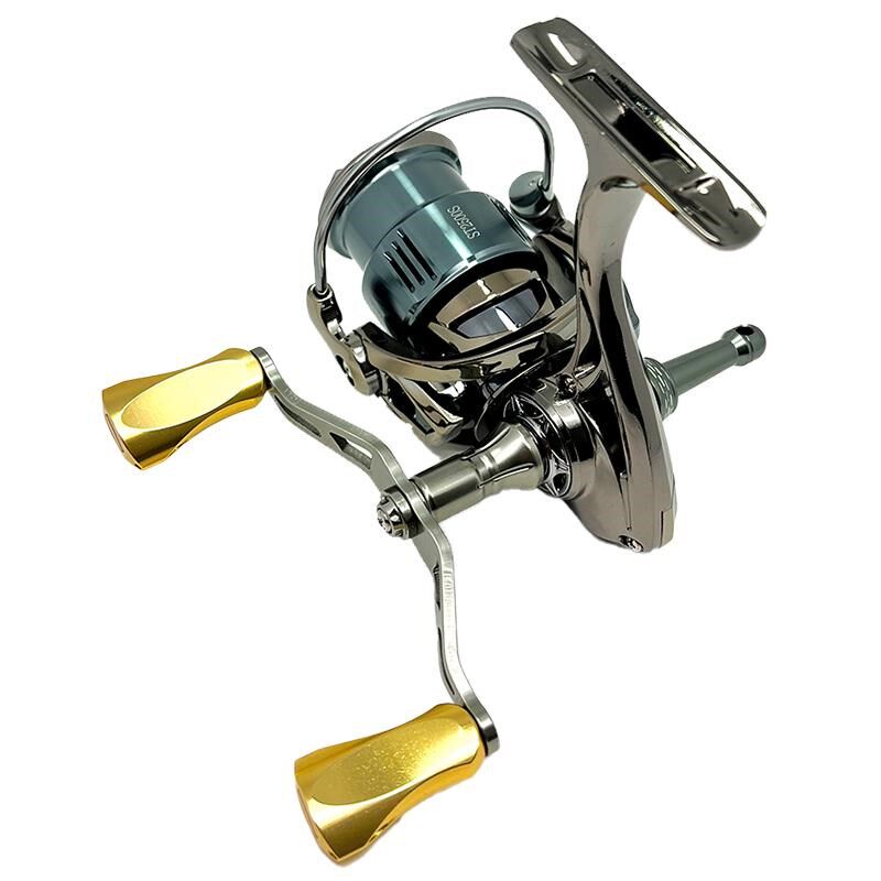 万奎士全金属纺车轮路亚渔轮鱼轮抛竿海竿矶钓路滑渔轮子双摇臂