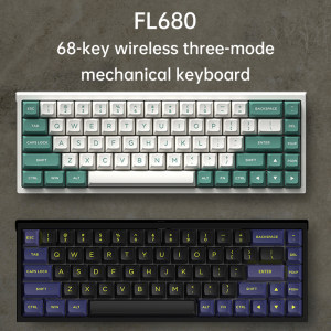 网红FL·ESPORTS FL680 Three-Mode Mechanical Keyboard 68 Keys