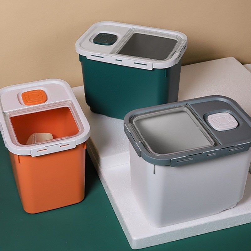 狗粮桶20kg40斤塑料桶宠物密封储粮桶猫粮桶密封防X潮狗粮桶装盒